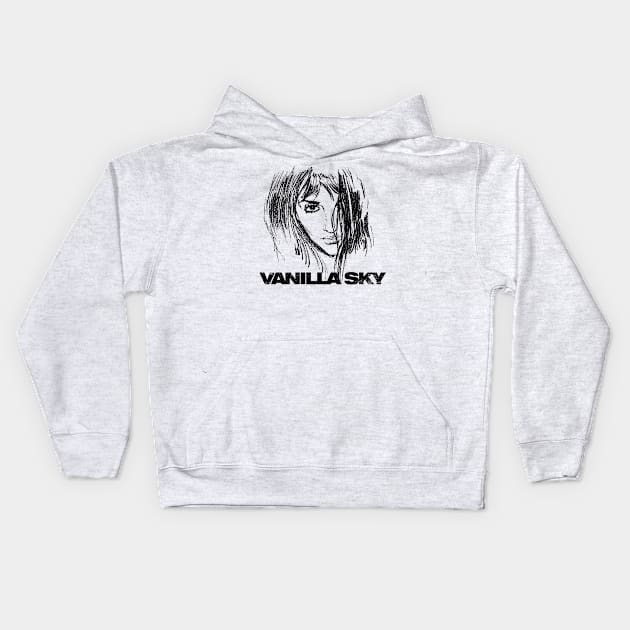 Vanilla Sky Illustration Kids Hoodie by darklordpug